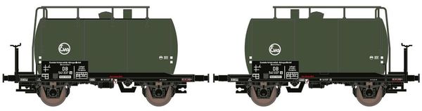 Kato HobbyTrain Lemke H24801 - 2pc Tank Car Set EVA
